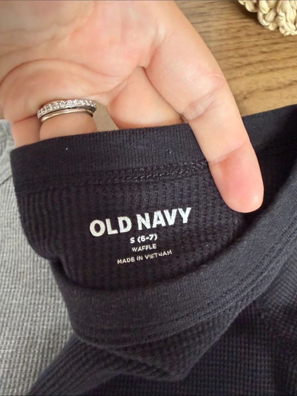 Old Navy Kids Long Sleeve Thermal Tees - Black, Burgundy, White, Gray, Navy